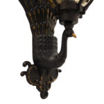 GloboStar® CORNELIA 01250 Vintage Επιτοίχιο Φωτιστικό Απλίκα Μονόφωτο 1 x E27 IP20 Καφέ & Χρυσό Μέταλλο με Μελί Γυαλί - Μ20 x Π32 x Υ55cm - Image 9