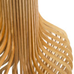 GloboStar® MIHIRO 02150 Boho Επιδαπέδιο Φωτιστικό Μονόφωτο 1 x E27 IP20 Καφέ Ξύλο με Μαύρο Μέταλλο - Μ48 x Π48 x Υ120cm - Image 6