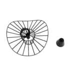GloboStar® LUMINOVA 61462 Μοντέρνο Κρεμαστό Φωτιστικό Πλέγμα Μονόφωτο 1 x E27 IP20 Μαύρο Σχοινί με Μαύρο Σύρμα - Μ42 x Π42 x Υ20.5cm - Image 10
