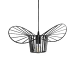GloboStar® LUMINOVA 61462 Μοντέρνο Κρεμαστό Φωτιστικό Πλέγμα Μονόφωτο 1 x E27 IP20 Μαύρο Σχοινί με Μαύρο Σύρμα - Μ42 x Π42 x Υ20.5cm - Image 5