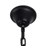 GloboStar® DOME 10001021 Vintage Κρεμαστό Φωτιστικό Ανάρτηση Πολύφωτο 9 x E27 Μαύρο Μέταλλο, Μπεζ Σχοινί με Μπεζ Όνυχα - Μ68 x Π60 x Υ50cm - Image 12