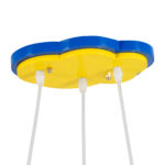 GloboStar® AIRPLANE 01575 Παιδικό Κρεμαστό Φωτιστικό Φιγούρα Τρίφωτο 3 x E27 IP20 Πολύχρωμο Ξύλο με Λευκό Γυαλί - Μ51 x Π49 x Υ26cm - Image 11