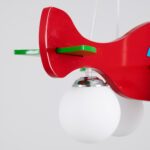 GloboStar® AIRPLANE 01575 Παιδικό Κρεμαστό Φωτιστικό Φιγούρα Τρίφωτο 3 x E27 IP20 Πολύχρωμο Ξύλο με Λευκό Γυαλί - Μ51 x Π49 x Υ26cm - Image 13