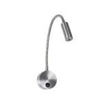 GloboStar® GOOSE 61691 Φωτιστικό Τοίχου - Απλίκα LED 3W 300lm 36° AC 220-240V IP20 - Reading Light - Θερμό Λευκό 2700K Ασημί Αλουμίνιο - Μ6.5 x Π22.5 x Υ23cm - 5 Xρόνια Εγγύηση - Image 2