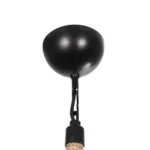 GloboStar® ZION 203-0003 Vintage Κρεμαστό Φωτιστικό Σχοινί Μονόφωτο 1 x E27 IP20 Μαύρο Μέταλλο με Μπεζ Σχοινί - Μ33 x Π33 x Υ29cm - Image 10