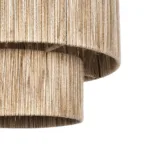GloboStar® SALTO 203-0037 Boho Κρεμαστό Φωτιστικό Καπέλο Μονόφωτο 1 x E27 IP20 Μπέζ Σχοινί - M40 x Π40 x Υ42cm - Image 9