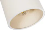 GloboStar® CUP 203-0060 Vintage Φωτιστικό Οροφής Σποτ Μονόφωτο 1 x E27 IP20 Μπέζ Ξύλο με Λευκό Ύφασμα - Μ14.5 x Π14.5 x Υ25cm - Image 7