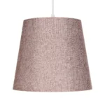 GloboStar® CONEY 203-0072 Μοντέρνο Κρεμαστό Φωτιστικό Καπέλο Μονόφωτο 1 x E27 IP20 Ροζ Ύφασμα - Μ26 x Π26 x Υ25cm - Image 5