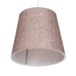 GloboStar® CONEY 203-0072 Μοντέρνο Κρεμαστό Φωτιστικό Καπέλο Μονόφωτο 1 x E27 IP20 Ροζ Ύφασμα - Μ26 x Π26 x Υ25cm - Image 6