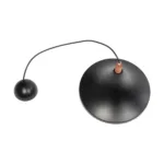 GloboStar® BELFRY 203-0077 Μοντέρνο Κρεμαστό Φωτιστικό Καμπάνα Μονόφωτο 1 x E27 IP20 Μαύρο & Χρυσό Πλαστικό - Μ29.5 x Π29.5 x Υ22cm - Image 11