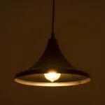 GloboStar® BELFRY 203-0078 Μοντέρνο Κρεμαστό Φωτιστικό Καμπάνα Μονόφωτο 1 x E27 IP20 Μαύρο Πλαστικό - Μ29.5 x Π29.5 x Υ21cm - Image 3