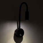 GloboStar® GOOSE 60878 Μοντέρνο Φωτιστικό Τοίχου - Απλίκα Ξενοδοχείου Bed Side LED 3W 300lm 36° AC 220-240V - Reading Light - Μ6.5 x Π15 x Υ24.5cm - Φυσικό Λευκό 4500K - Μαύρο - 3 Xρόνια Εγγύηση - Image 11
