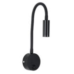 GloboStar® GOOSE 60878 Μοντέρνο Φωτιστικό Τοίχου - Απλίκα Ξενοδοχείου Bed Side LED 3W 300lm 36° AC 220-240V - Reading Light - Μ6.5 x Π15 x Υ24.5cm - Φυσικό Λευκό 4500K - Μαύρο - 3 Xρόνια Εγγύηση - Image 4