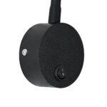 GloboStar® GOOSE 60878 Μοντέρνο Φωτιστικό Τοίχου - Απλίκα Ξενοδοχείου Bed Side LED 3W 300lm 36° AC 220-240V - Reading Light - Μ6.5 x Π15 x Υ24.5cm - Φυσικό Λευκό 4500K - Μαύρο - 3 Xρόνια Εγγύηση - Image 10