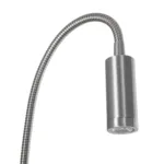 GloboStar® GOOSE 61691 Φωτιστικό Τοίχου - Απλίκα LED 3W 300lm 36° AC 220-240V IP20 - Reading Light - Θερμό Λευκό 2700K Ασημί Αλουμίνιο - Μ6.5 x Π22.5 x Υ23cm - 5 Xρόνια Εγγύηση - Image 5