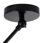 GloboStar® LOTUS 00936 Μοντέρνο Φωτιστικό Οροφής Καμπάνα Μονόφωτο 1 x E27 IP20 Τιρκουάζ, Μαύρο & Λευκό Μέταλλο - Μ30 x Π30 x Υ21cm - Image 10