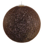 GloboStar® OCEANA 01362 Boho Κρεμαστό Φωτιστικό Μπάλα Μονόφωτο 1 x E27 IP20 Καφέ Σχοινί - Μ60 x Π60 x Υ60cm - Image 3