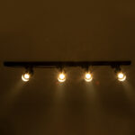 GloboStar® LEO 60356 Μοντέρνο Φωτιστικό Οροφής Ράγα Πολύφωτο 4 x GU10 IP20 Μαύρο Αλουμίνιο - Μ100 x Π6 x Υ20cm - 5 Χρόνια Εγγύηση - Image 3