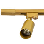 GloboStar® LEO 60359 Μοντέρνο Φωτιστικό Οροφής Ράγα Τρίφωτο 3 x GU10 IP20 Χρυσό Αλουμίνιο - Μ100 x Π6 x Υ20cm - 5 Χρόνια Εγγύηση - Image 7