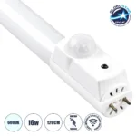 GLOBOSTAR® PARKING 61499 120cm Λάμπα T8 G13 Τύπου Φθορίου Τεχνολογίας Smart Group Linkable Control System 2.4Ghz με Αισθητήρα Κίνησης Microwave LED 16W 2000lm 220° AC 220-240V IP20 - Ψυχρό Λευκό 6000K - LUMILEDs SMD Chip - Λευκό Γαλακτερό Γυαλί - Μ120 x Π3 x Υ4.7cm - 3 Χρόνια Εγγύηση