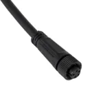 GloboStar® 90777 Καλώδιο Τροφοδοσίας από DC Male σε Ατερμάτιστο Καλώδιο για RGB Spot & Wall Washer Μαύρο Μ1.5 x Π1.5 x Y20cm - Image 4