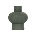 GloboStar® Artificial Garden MALACHITE 21264 Διακοσμητικό Κεραμικό Βάζo Πράσινο Π13 x Μ13 x Υ16cm - Image 3