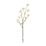 GloboStar® Artificial Garden WHITE CHERRY BLOSSOM BRANCH 21320 Τεχνητό Διακοσμητικό Λευκό Κλαδί Κερασίας Y88cm - Image 2