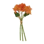 GloboStar® Artificial Garden ORANGE HYACINTH BOUQUET 21357 Τεχνητό Διακοσμητικό Μπουκέτο Πορτοκαλί Υάκυνθος Y30cm - Image 2