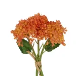 GloboStar® Artificial Garden ORANGE HYACINTH BOUQUET 21357 Τεχνητό Διακοσμητικό Μπουκέτο Πορτοκαλί Υάκυνθος Y30cm - Image 3