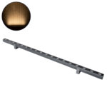 GLOBOSTAR® WASHER-PANDA 90579 Μπάρα Φωτισμού Wall Washer LED 18W 1620lm 15° DC 24V Αδιάβροχο IP67 Θερμό Λευκό 2700K Dimmable - Γκρι Ανθρακί - Μ100 x Π4 x Υ3.5cm - 3 Χρόνια Εγγύηση - Image 2