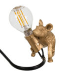 GloboStar® MOUSE 00677 Vintage Επιτραπέζιο Φωτιστικό Πορτατίφ Μονόφωτο 1 x E12 IP20 Χρυσό Πλαστικό - Μ13 x Π4 x Υ7cm - Image 3
