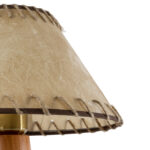 GloboStar® MASPALOMAS 02291 Boho Επιτραπέζιο Φωτιστικό Πορτατίφ Μονόφωτο 1 x E27 IP20 Καφέ Ξύλο με Μπεζ Ύφασμα - Μ30 x Π30 x Υ45cm - Image 5