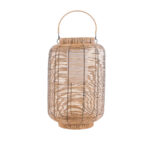 GloboStar® GRAMBIAN 02304 Boho Αυτόνομο Ηλιακό Κρεμαστό/Επιτραπέζιο Φωτιστικό Πορτατίφ LED 5W 200lm 180° με Ενσωματωμένη Μπαταρία IP65 Θερμό Λευκό 3000K Μπεζ Ξύλο - Μ30 x Π30 x Υ48cm - 2 Χρόνια Εγγύηση - Image 4