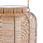 GloboStar® GRAMBIAN 02304 Boho Αυτόνομο Ηλιακό Κρεμαστό/Επιτραπέζιο Φωτιστικό Πορτατίφ LED 5W 200lm 180° με Ενσωματωμένη Μπαταρία IP65 Θερμό Λευκό 3000K Μπεζ Ξύλο - Μ30 x Π30 x Υ48cm - 2 Χρόνια Εγγύηση - Image 7