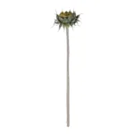 GloboStar® Artificial Garden GREEN SUNFLOWER BRANCH 21378 Τεχνητό Διακοσμητικό Κλαδί Ηλιοτρόπιο Πράσινο Y60cm - Image 2