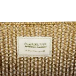 GloboStar® Artificial Garden SIENA 21497 Διακοσμητικό Πλεκτό Καλάθι - Κασπώ Γλάστρα - Flower Pot Μπεζ Μ32 x Π28 x Υ30cm - Image 6