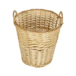 GloboStar® Artificial Garden ARIZONA 21504 Διακοσμητικό Πλεκτό Καλάθι - Κασπώ Γλάστρα - Flower Pot Μπεζ Φ42 x Υ42cm - Image 3