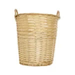 GloboStar® Artificial Garden ARIZONA 21504 Διακοσμητικό Πλεκτό Καλάθι - Κασπώ Γλάστρα - Flower Pot Μπεζ Φ42 x Υ42cm - Image 4