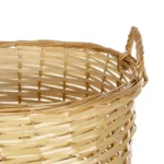GloboStar® Artificial Garden ARIZONA 21504 Διακοσμητικό Πλεκτό Καλάθι - Κασπώ Γλάστρα - Flower Pot Μπεζ Φ42 x Υ42cm - Image 5