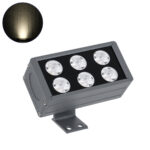 GLOBOSTAR® FLOOD-DANY 90376 Προβολέας Σποτ Wall Washer LED 24W 2280lm 5° DC 24V Αδιάβροχο IP65 Φυσικό Λευκό 4500K Dimmable - Γκρι Ανθρακί - Μ16 x Π9.5 x Υ7.5cm - 3 Χρόνια Εγγύηση - Image 2