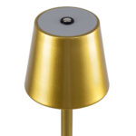 GloboStar® NEGA 60479 Μοντέρνο Επιδαπέδιο Φωτιστικό LED 2.2W 154lm 360° DC 5V IP44 Θερμό Λευκό 2700K Dimmable με Διακόπτη Αφής - Επαναφορτιζόμενο με Μπαταρία Li-ion 4000mAh - Χρυσό Πλατίνα - Φ10 x Υ135cm - 2 Χρόνια Εγγύηση - Image 8
