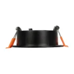 GLOBOSTAR® LAMDA 60893 Χωνευτή Στρόγγυλη Βάση Σποτ Οροφής/Μπάνιου για Λάμπα MR16/GU10 Αδιάβροχο IP65 - Μαύρο Αλουμίνιο & Λευκό Γυαλί - Φ8.5 x Υ3.5cm / Q7.5cm - Image 7