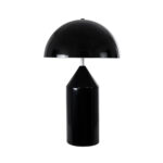GloboStar® URANUS-M 61453 Μοντέρνο Επιτραπέζιο Φωτιστικό Πορτατίφ Δίφωτο 2 x E27 Μαύρο & Λευκό Μέταλλο - Μ35 x Π35 x Υ54cm - Image 4
