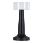 GloboStar® NANNA 76472 Επαναφορτιζόμενο Επιτραπέζιο Φωτιστικό Πορτατίφ LED 1.5W 105lm 120° DC 5V IP44 CCT Ultra Θερμό 1500K - Φυσικό Λευκό 4500K - Ψυχρό Λευκό 6000K Dimmable Μαύρο & Λευκό Πλαστικό - Μ9 x Π9 x Υ21cm - 2 Χρόνια Εγγύηση - Image 3