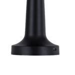 GloboStar® NANNA 76472 Επαναφορτιζόμενο Επιτραπέζιο Φωτιστικό Πορτατίφ LED 1.5W 105lm 120° DC 5V IP44 CCT Ultra Θερμό 1500K - Φυσικό Λευκό 4500K - Ψυχρό Λευκό 6000K Dimmable Μαύρο & Λευκό Πλαστικό - Μ9 x Π9 x Υ21cm - 2 Χρόνια Εγγύηση - Image 5