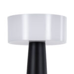 GloboStar® NANNA 76472 Επαναφορτιζόμενο Επιτραπέζιο Φωτιστικό Πορτατίφ LED 1.5W 105lm 120° DC 5V IP44 CCT Ultra Θερμό 1500K - Φυσικό Λευκό 4500K - Ψυχρό Λευκό 6000K Dimmable Μαύρο & Λευκό Πλαστικό - Μ9 x Π9 x Υ21cm - 2 Χρόνια Εγγύηση - Image 7