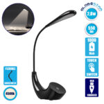 GloboStar® 76501 Επιτραπέζιο Φωτιστικό Πορτατίφ LED 2.8W 550lm -° DC 5V IP20 Φυσικό Λευκό 4500K Μαύρο Πλαστικό - Μ15.5 x Π7.5 x Υ44.5cm - 2 Xρόνια Εγγύηση