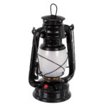 GloboStar® 76546 Επιτραπέζιο Φωτιστικό Πορτατίφ LED 10W 500lm 360° με Μπαταρίες (Περιλαμβάνονται) IP20 Ultra Θερμό Λευκό 1800K Μαύρο Μέταλλο - Μ15 x Π11.5 x Υ23.5cm - 2 Xρόνια Εγγύηση - Image 3