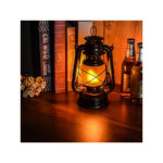 GloboStar® 76546 Επιτραπέζιο Φωτιστικό Πορτατίφ LED 10W 500lm 360° με Μπαταρίες (Περιλαμβάνονται) IP20 Ultra Θερμό Λευκό 1800K Μαύρο Μέταλλο - Μ15 x Π11.5 x Υ23.5cm - 2 Xρόνια Εγγύηση - Image 9