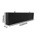 GLOBOSTAR®DISPLAY 90251 Κυλιόμενη Ψηφιακή Επιγραφή P10 Μονής Όψης LED AC 220-240V Αδιάβροχο IP65 Κόκκινο - WiFi Control μέσω FK APP - Αισθητήρας Θερμοκρασίας & Υγρασίας - Μ104 x Π9 x Υ24cm - 2 Χρόνια Εγγύηση - Image 4
